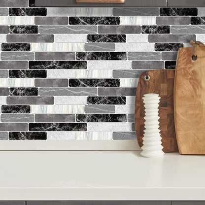WENMER Kitchen Peel and Stick Backsplash Wallpaper, Waterproof Bathroom Wall Paper, Self Adhesive Removable Wallpaper for Kitchen Backsplash, Tile Contact Paper for Countertop, 17.7"x 118"