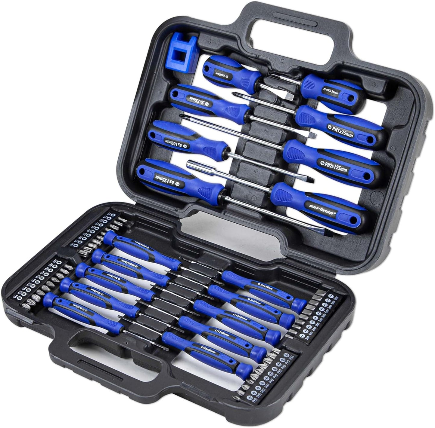 CARTMAN 59-Piece Precision Screwdriver Tool Set Magnetic Repair Storage Box | Precision screwdriver set with magnetizer for home, bicycle, office equipment, car repairs, electronics, and micro screw uses