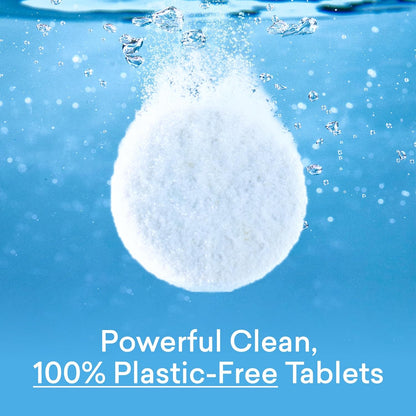 BLUELAND Toilet Bowl Cleaner Tablets, 14 Count (Pack of 2), Peppermint Eucalyptus, Plastic-Free, No Harsh Chemicals, Plant-Based, Septic-Safe, Removes Lime, Rust, Hard Water and Toilet Ring Stains