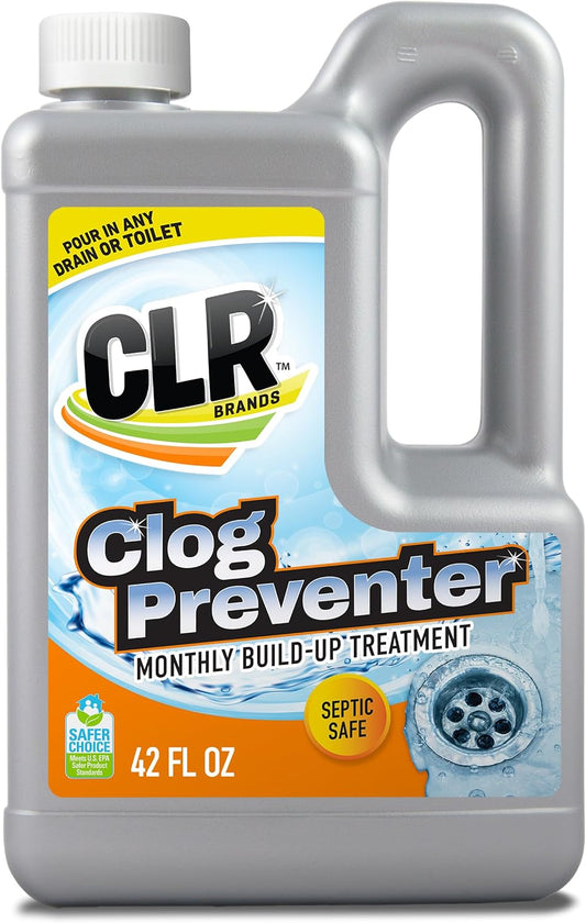 CLR Clear Pipes & Drains Clog Remover and Cleaner, For Shower, Sink, Toilet, Garbage Disposal, 42 Ounce Bottle