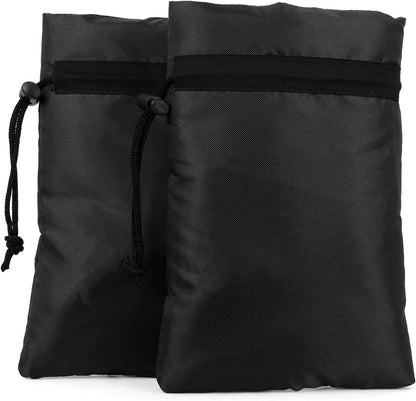 Outdoor Faucet Covers for Winter,9.8"x 7" Lengthened Outside Water Spigot Cover for Winter Freeze Protection,3M Thinsulate & 420D Oxford Waterproof Garden Faucet Socks for Winter,Black(2packs)
