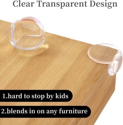 Corner Protector for Baby, Protectors Guards,Furniture Corner Guard ,Edge Safety Bumpers,Baby Proof Bumper,Cushion to Cover Sharp Furniture,Table Edges Clear and Transparent L Shape 20PCS