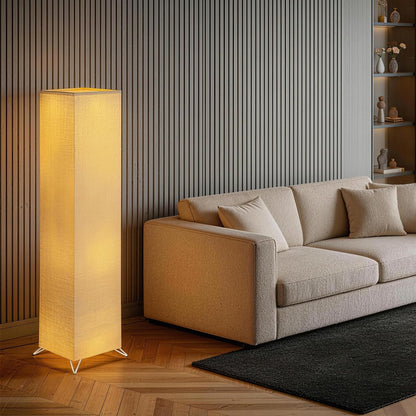 ABOOFAN Rice Paper Floor Lamp Shade Replacement, 49 Inch Foldable Japanese Light Cover, Minimalist Standing Lampshade for Corner Bedroom Living Room