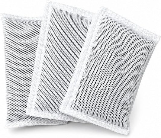 Nispira Universal Activated Charcoal Odor Filter Refill Deodorizers Absorber 3 Packs For Touchless Trash Cans 8 Gallon and Larger