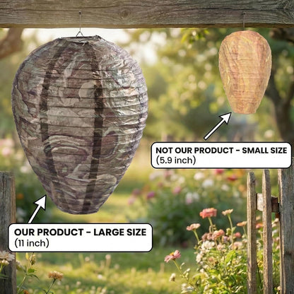 4 Pack Hanging Paper Fake Wasp Nests for Home(Brown)