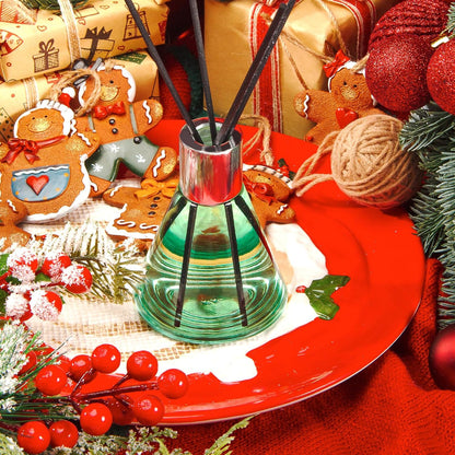 Reed Diffuser Set for Home, Citrus Scented Diffuser with 6 Diffuser Sticks, Home Fragrance Scent Essential Oil Stick Diffuser for Christmas Shelf Decor,3.4 oz