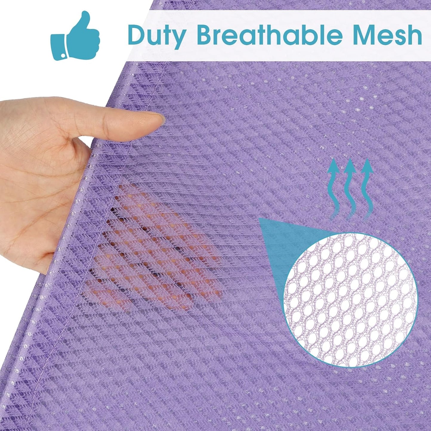 2 Pack Mesh Laundry Bags, 23 x 34 Inches Heavy Duty Mesh Laundry Bag, Large Laundry Drawstring Bag for College, Dorm, Travel, Family and Apartment Dwellers, Black