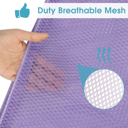 2 Pack Mesh Laundry Bags, 23 x 34 Inches Heavy Duty Mesh Laundry Bag, Large Laundry Drawstring Bag for College, Dorm, Travel, Family and Apartment Dwellers, Black