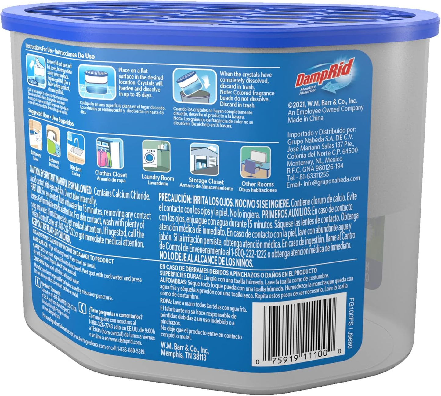 DampRid Fragrance Free Disposable Moisture Absorber - 10.5 oz. Each - 3 Pack – Attracts & Traps Excess Moisture, Eliminates Musty Odors, Creates Fresher, Cleaner Air White