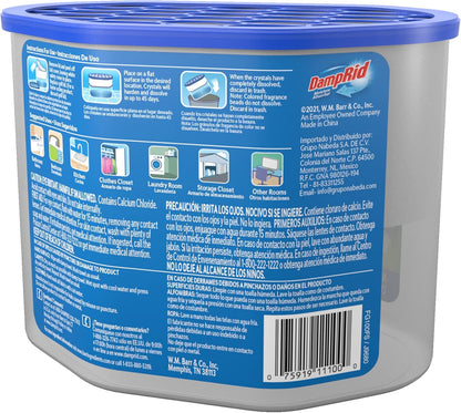 DampRid Fragrance Free Disposable Moisture Absorber - 10.5 oz. Each - 3 Pack – Attracts & Traps Excess Moisture, Eliminates Musty Odors, Creates Fresher, Cleaner Air White