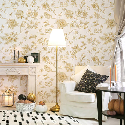 Safiyya Peel and Stick Wallpaper Floral Green and White Leaf Contact Paper for Cabinets 17.3"x 78.7" Self Adhesive Removable Wallpaper for Bathroom Renter Friendly Wall Paper Vinyl Roll