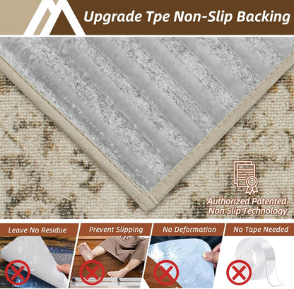 COSY HOMEER Stair Treads for Wooden Steps Non Slip Washable 8" X 30" 4pcs | Self Adhesive,Peel and Stick,Soft Carpet Stair Treads for Kids,Elder,Pet,Residue Free,Reusable Stair Runner,Multi-Surface Use