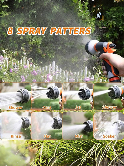 Garden Hose Splitter, Nickel Plated Solid Brass 2 Way Tap, Heavy Duty Y Way Hose Splitter, 3/4" Hose Tap Connector, 100% Metal Outdoor Garden Hose Splitter, Hose Spigot Adapter with 2 Valves