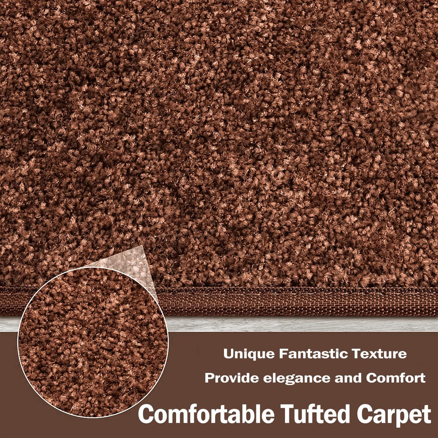 PURE ERA Carpet Stair Treads Tape Free Non Slip Indoor Stair Carpet Stair Protectors Pet-Friendly Non-Slip Skid Resistant Washable Reusable 8" x 30"(2 Pieces,Black)