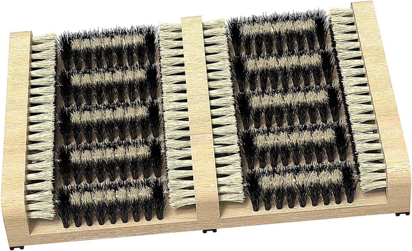 Sole Cleaning Brush: Outdoor Shoe Brush and Mud Scraper Mat for Entryways, Gardens, and Farms. Designed for All-Weather Mud and Snows Removal, Slip Prevention, and Shoe Cleaning