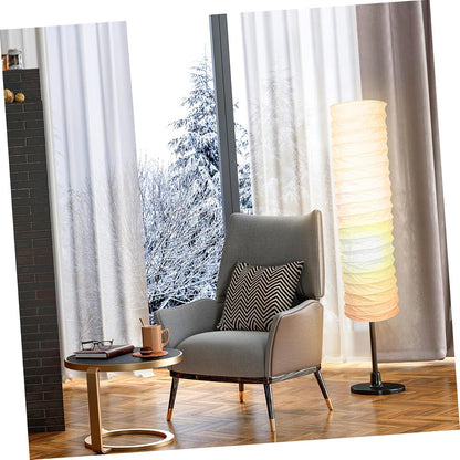 Beaupretty Paper Floor Lamp Shade: Diploma Floor Lamp Shade Japanese Style Rice Paper Lamp Protector Cover Replacement for Hotel Bedside