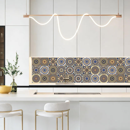 PVC Peel and Stick Tile Stickers 24Pcs Waterproof Removable Backsplash Wall Decals Self-Adhesive Subway Stickers for Kitchen Bathroom RV Instant DIY Upgrade Sticker (Style D, 3.94 x 3.94 Inch)