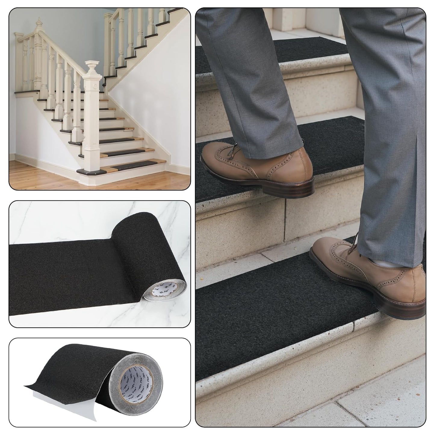 Mr. Pen- Grip Tape, 2 Inch, 23 Feet, Anti Slip/Non Skid Tape, Grip Tape | Friction Tape for Stair, Black Grip Tape Roll, Waterproof
