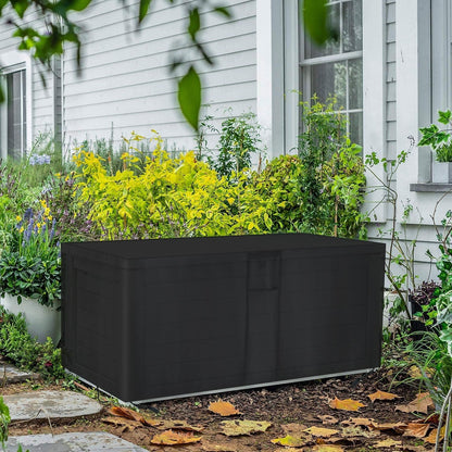 Outdoor Storage Box Cover for Keter XXL 230 Gallon Plastic Deck Storage Container Box,Waterproof Patio Storage Box Covers - 58 x 33 x 34 Inch