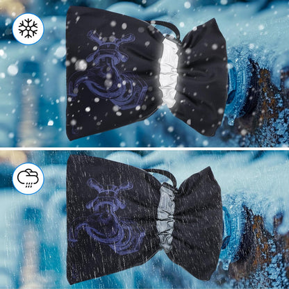 6 Pack Winter Faucet Cover 420D Thickened Faucet Protector Reusable Waterproof Spigot Covers Winter Insulated Water Faucet CoverSock for Winter Outdoor Freeze Protection 6.3 x 8.3 Inch