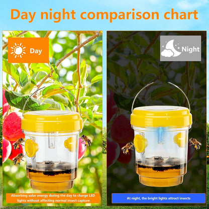 Wasp Traps Outdoor Hanging, Carpenter Bees, Yellow