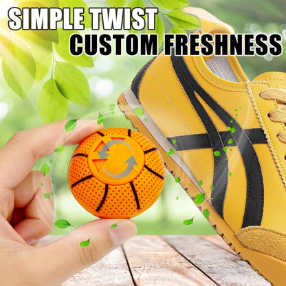 Shoe Deodorizer Balls, Professional Shoe Balls Odor Eliminator, 6pcs Sneaker Balls Deodorizer Strong for Smell Freshener Shoes Boots Wardrobe Bags