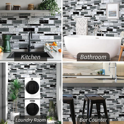 WENMER Peel and Stick Backsplash Wallpaper, Kitchen Backsplash Wallpaper, Kitchen Peel and Stick Wall Paper, Tile Contact Paper for Countertop, Bathroom 17.7"x 78.7"