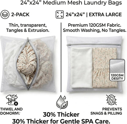 12x16 Small Mesh Laundry Bags for Delicates, 4-Pack – for Lingerie, Bras, Socks & Swimwear – 120GSM Honeycomb Mesh Protects Delicates in Washer & Dryer