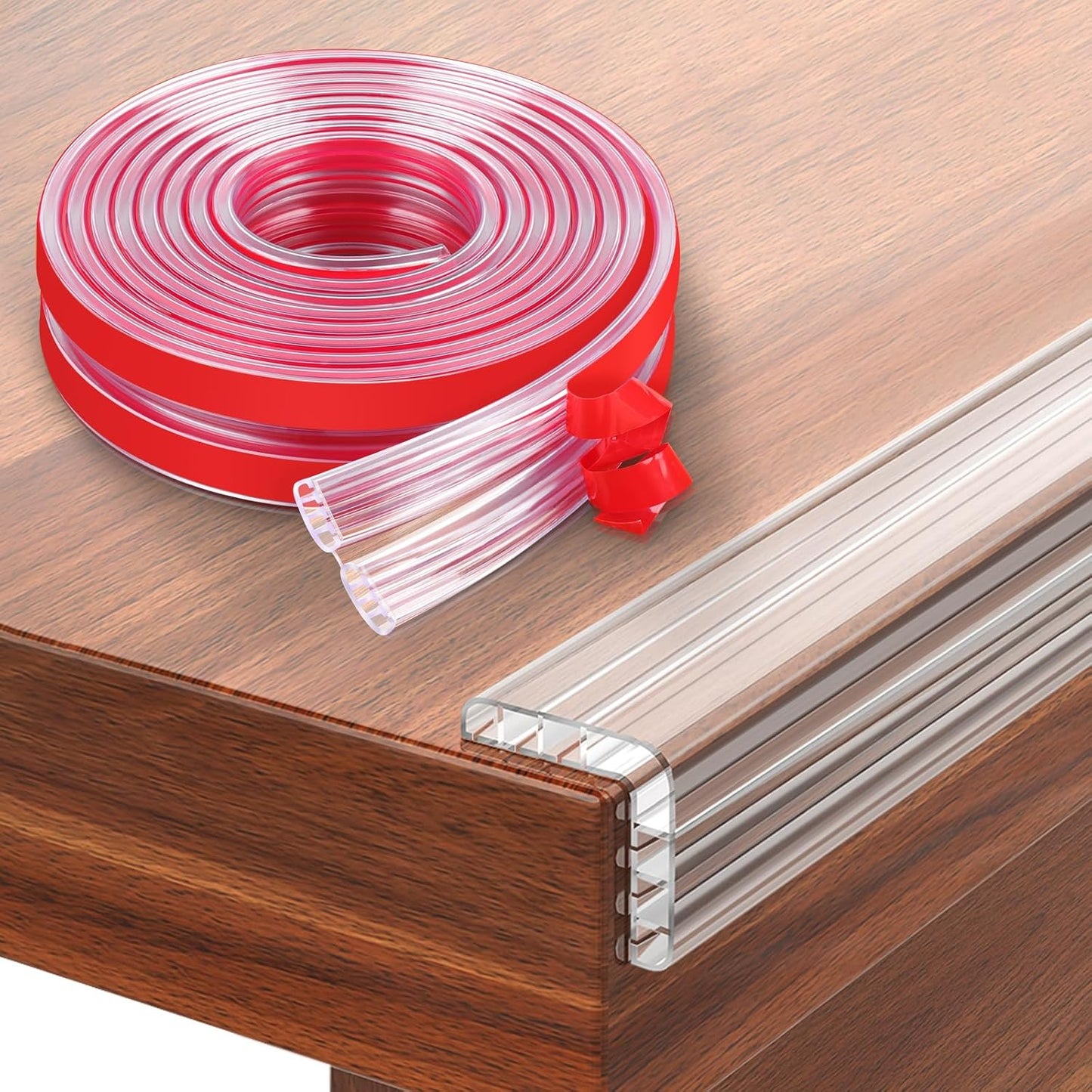 HOMREALM Baby Proofing16.4ft Long (2.75" Wide) Corner Guards Furniture Corner & Edge Safety Bumpers Corner Covers Protectors Baby Proof Bumper & Cushion to Cover Sharp Furniture & Table Edges