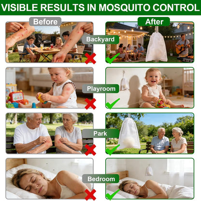 Mosquito Repellent Balls, Upgrade Outdoor & Indoor Mosquito Repellent for Patio, Yard, Camping, RV, Powerful 12-Pack Peppermint Oil & Citronella Oil Mosquito Deterrent, Safe for Kids & Pets