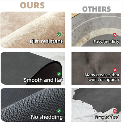 TYUU Bath Mat, Bathroom Rugs Non Slip Washable Thin Absorbent Quick Dry Bath Mat Fits Under Door Bathroom Floor Mat Perfect for Bath, Shower, or Sink 16"x24" Dark Grey