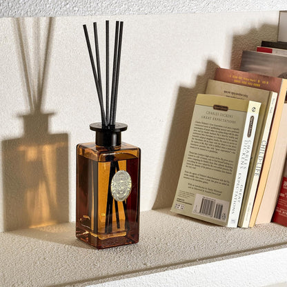 M&SENSE 6.3 oz Large Reed Diffuser Set | Lime+Basil Scent Oil Diffuser with Sticks | Hotel Collection Non-Toxic Home Fragrance |for Bedroom Bathroom Living Room - Colors B