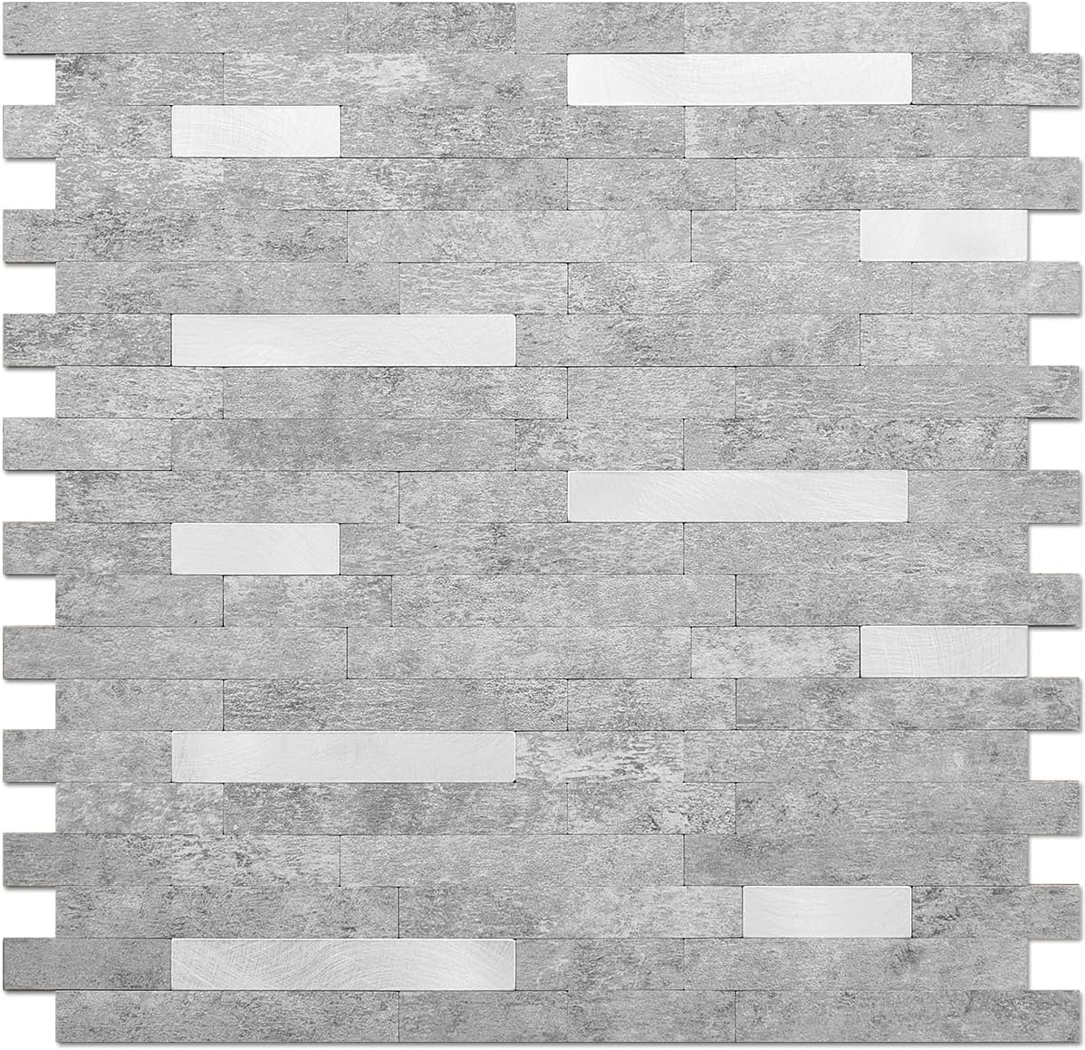 DICOFUN 10-Sheet Peel and Stick Backsplash Wall Tile, PVC Kitchen Backsplash Peel and Stick in Sandstone, 9.4 sq.ft
