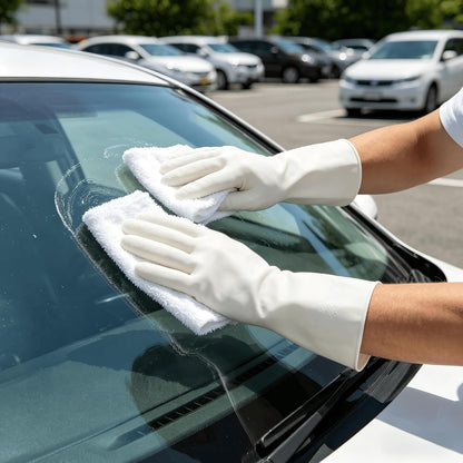 15mil Heavy Duty Reusable Nitrile Cleaning Gloves, 6 Pairs, L | 15mil Thick, 13in Long Cuff, Non PFAS, Food Safe, Chemical Resistant, Non-Slip Grip, Latex Free