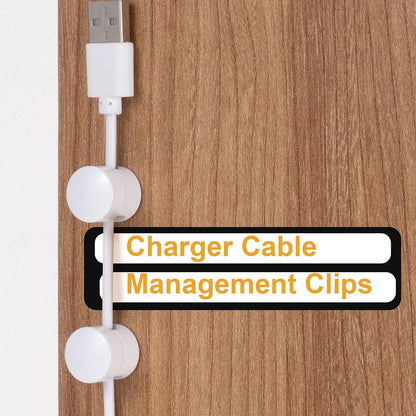 3pcs Cable Anchors for Desk, Adhesive Metal Cord Organizers, Adjustable 2-in-1 Cord Clips Charger Cable Management for Nightstand Office Home Desktop Wall- Gold & Copper & Black