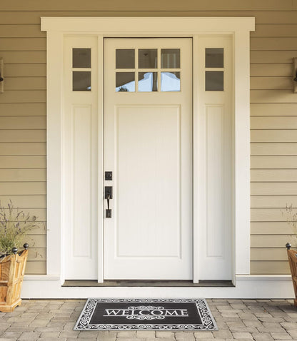 DII Rubber Doormats Collection All Weather, 18x30, Lattice