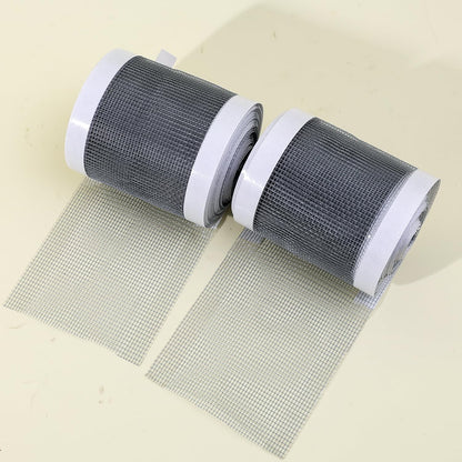 2 Rolls Self-Adhesive Window Screen Repair Tapes Screen Door Tent Net Repair Patch Net (5 Meters/Roll 7cm in Width)