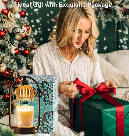 TOFUNTOY Candle Warmer Lamp, Electric Candle Warmer Light with Timer Dimmer Wax Melt Warmer for Bedroom Living Room Home Decor Birthday Christmas Gifts for Women Mom