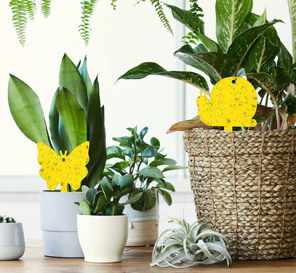 Gideal 2-Pack Yellow Sticky Fly Traps Pest Control for Indoor/Outdoor Use, Gnat Trap for Flying Plant Insect