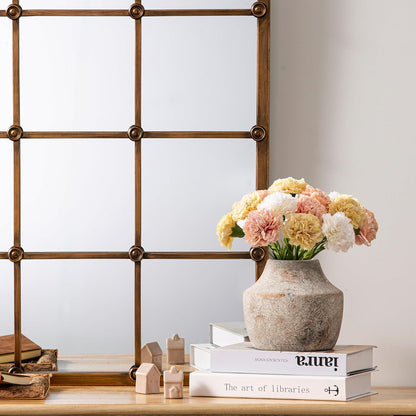 Ceramic Vase Set of 3, Modern Decorative Vases for Home Decor, Small Flower Pottery Vase Sets, Boho Farmhouse Rustic Vases for Living Room, Kitchen, Bedroom, Bathroom, Shelf, Table