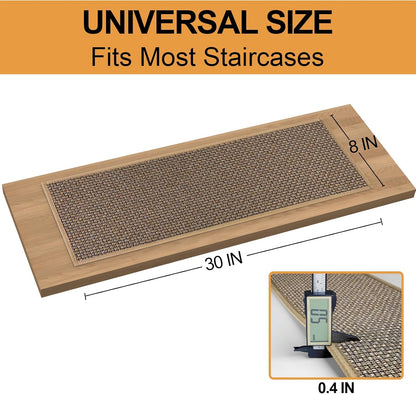 Stair Treads Carpet 4 pcs for Wooden Steps with Non Slip Rubber Backing, 100% Polyester Soft Stairs Resistant Indoor Skid Runner Safety Rugs for Kids Elders and Pets 30" * 8" (Dark Gray)