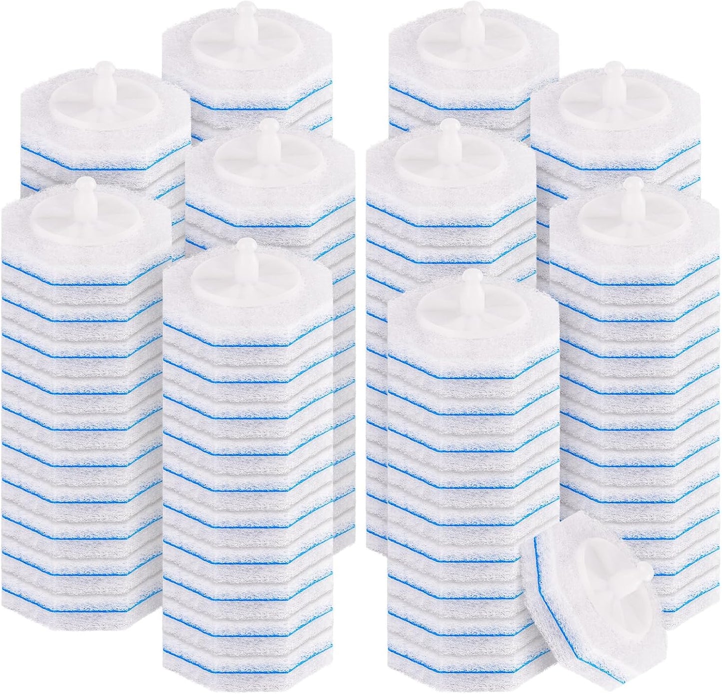 50 Count Toilet Cleaner Refills, Disposable Toilet Brush Refills Compatible with Clorox Wand for Bathroom Cleaning