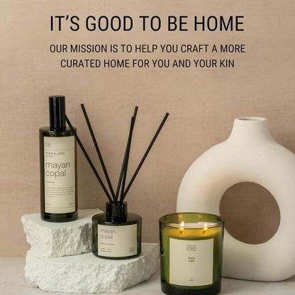 Craft & Kin Reed Diffuser with Dried Flowers | 5 oz Sicilian Citrus & Eucalyptus Scented Fall Reed Diffusers for Home, Bathroom | Scent Sticks | Elegant Fragrance Home Decor for Men & Women