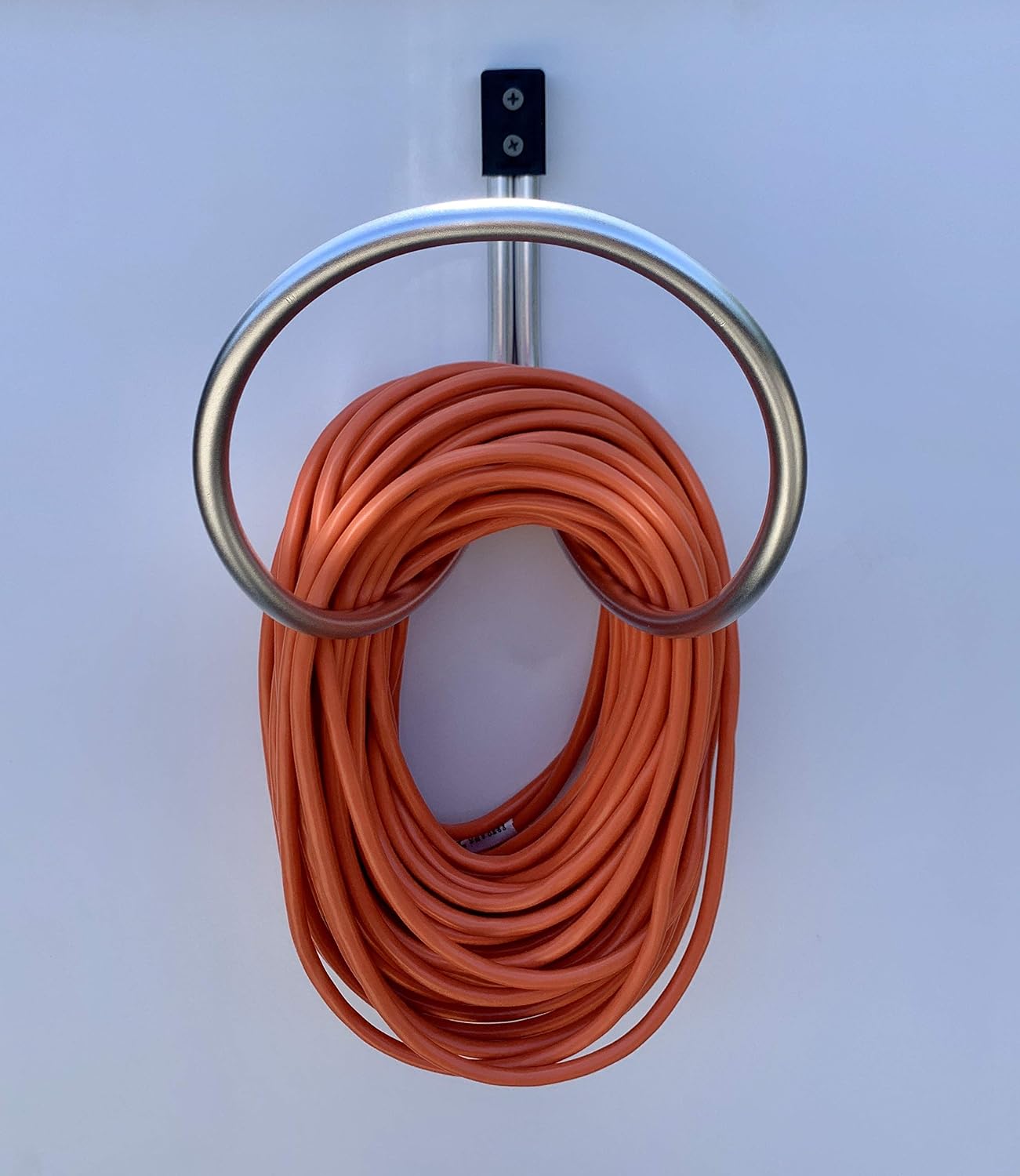 Hose Hanger Wall Mount, Holds 25 to 125 Feet of 3/4 Inch Hose, Garden Hose Hanger, Aluminum Hose Hook