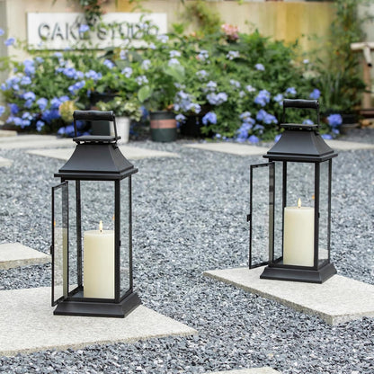 volnyus White Flameless Candles Set of 2 (3x6 inch) Flickering LED Wax Candles Battery Operated with Remote Control Timers for Night Light/Fireplace/Party Dimmable Pillar Candles Flat top