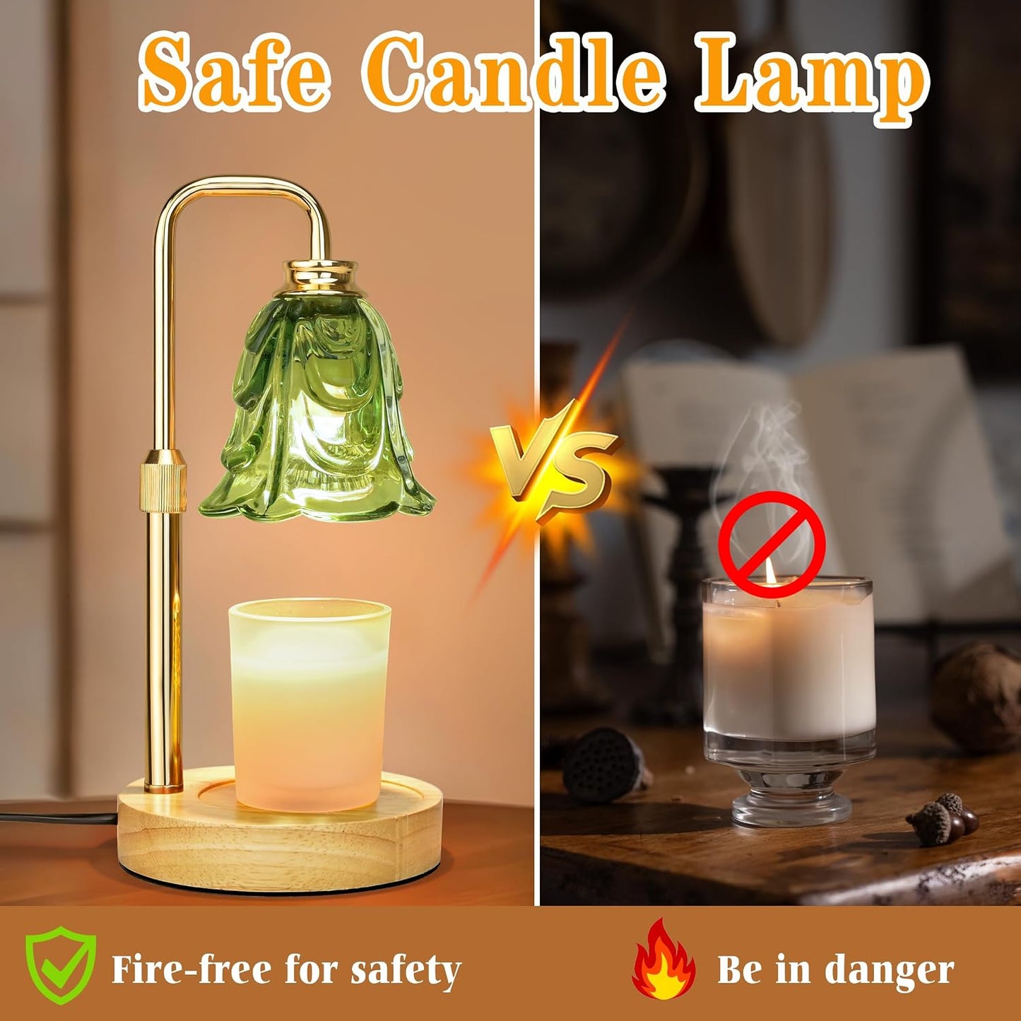 Candle Warmer Lamp with Timer Dimmer, Adjustable Height Pink Tulip Candle Wax Warmer, Christmas Birthday Gift for Mom Women,House Warming Gifts for New Home Bedroom Decor,Flower Pink