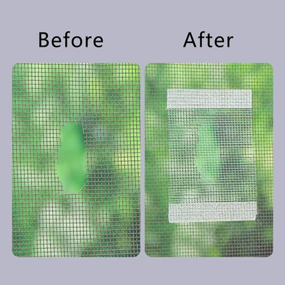 Screen Repair Tape, Strong Adhesive Mesh Patch for Window Door RV Tent, Self-Adhesive Screen Repair Kit for Patio Porch Netting Tears Holes, DIY Fix for Indoor Outdoor Use