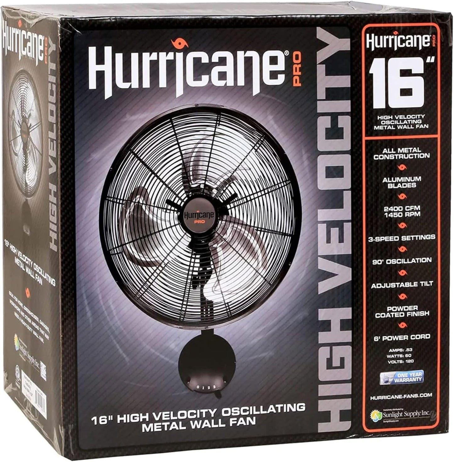 Hurricane Classic 6 Inch Clip Fan, 2 Speed Portable Desk Table Fan with Tilt, White