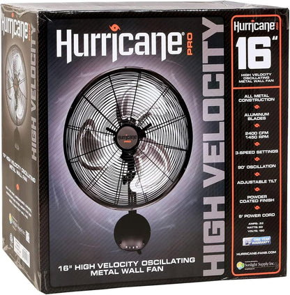 Hurricane Classic 6 Inch Clip Fan, 2 Speed Portable Desk Table Fan with Tilt, White
