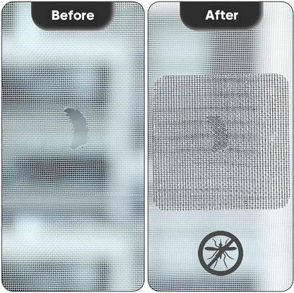 14 Sheets Window Screen Patches Repair Kit, 3 Sizes Window Screen Repair Kit for Mesh Screen Door, Screen Repair Tape
